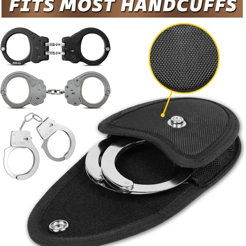 TTH03 Tactical Handcuff Holder with Secure Snap Flap and Belt Loop