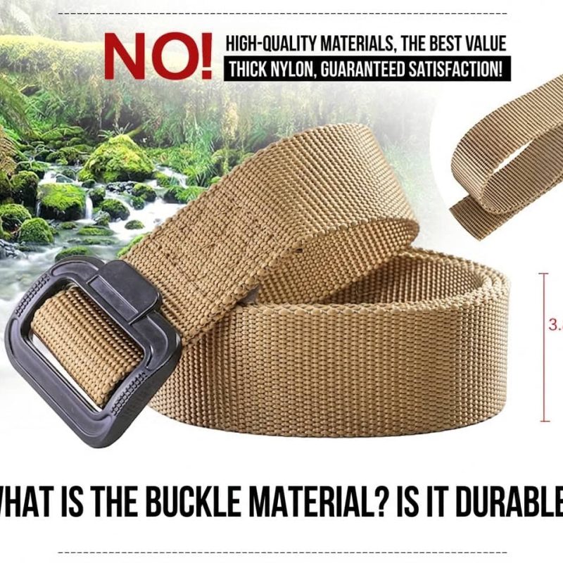 B27 Tactical Duty Nylon Inner Belt with Alloy Buckle - 3.8cm Outdoor Casual Belt