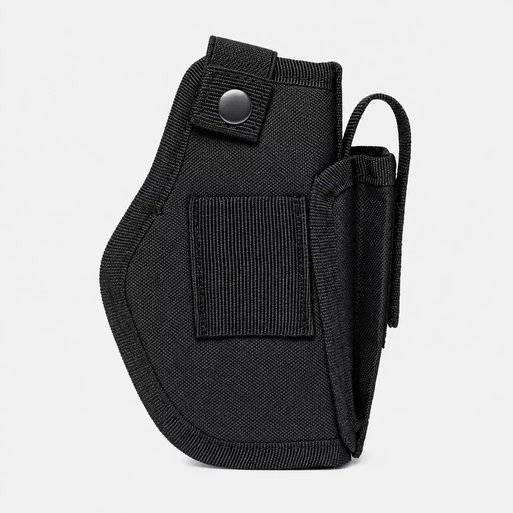 TTH18 ស្រោម Tactical Quick-Draw ពាក់ខ្សែក្រវាត់ មានកាបូប Magazine ចំហៀង