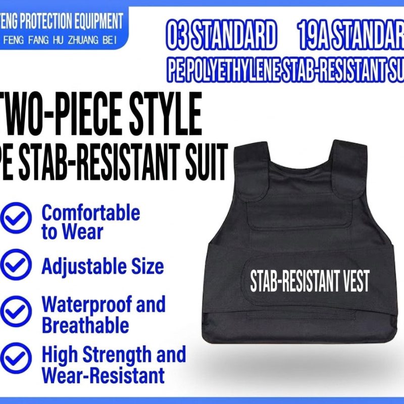 A17 Two-Piece Flexible PE Anti-Stab Protective Suit for Training and Outdoor Use