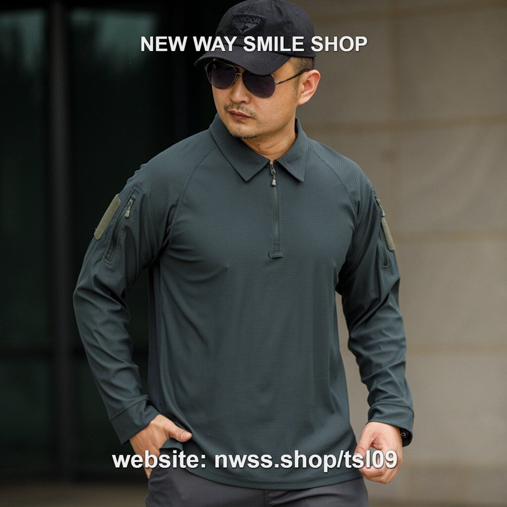 អាវយឺតដៃវែង Tactical TSL09 សម្រាប់ហាត់ប្រាណ ធ្វើដំណើរ និងសកម្មភាពក្រៅផ្ទះ