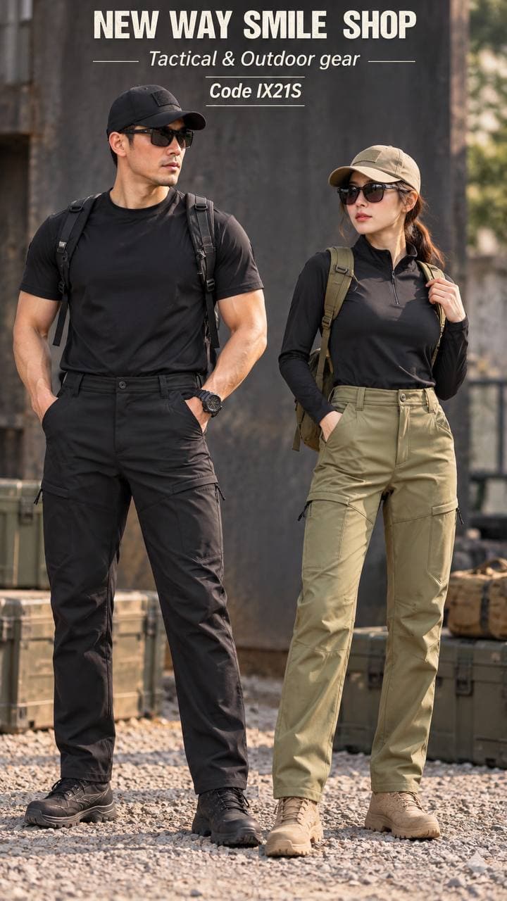 IX21S Tactical Cargo Pants with Zippered Thigh Pockets