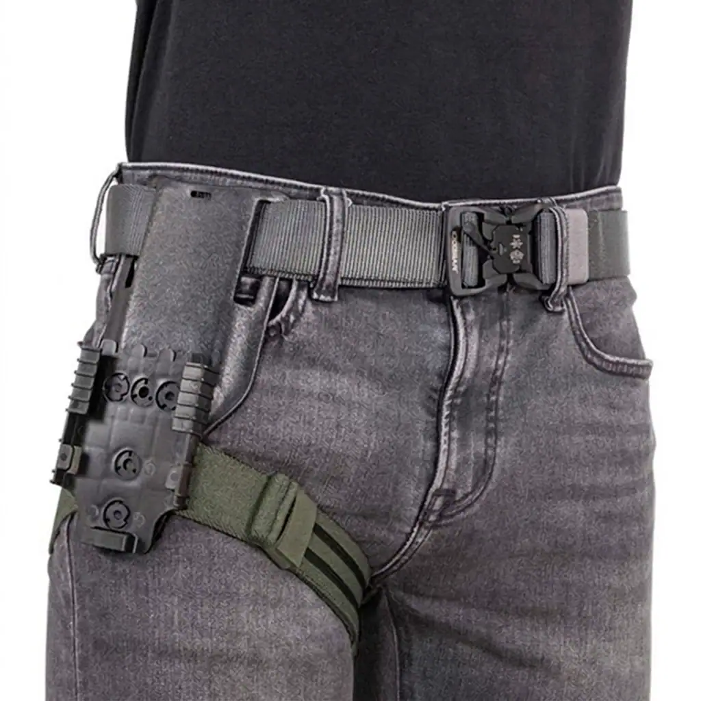 TTS15 ខ្សែភ្ជាប់ភ្លៅ Tactical អាចលៃតម្រូវបាន សម្រាប់ស្រោមដាក់ឧបករណ៍ និងគ្រឿងប្រើប្រាស់ក្រៅផ្ទះ - Image 5