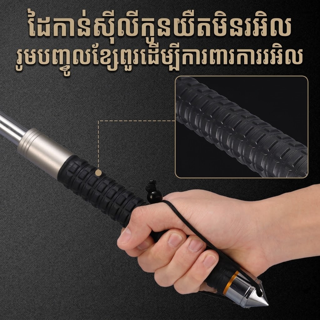BA05 ដំបង Hummer ពង្រីកបានប្រភេទស្នូលរឹងលក់ដាច់បំផុត - ដំបង Tactical ដែកអាលុយមីញ៉ូមអាកាសចរណ៍ Premium ប្រវែង 32 អ៊ីញ