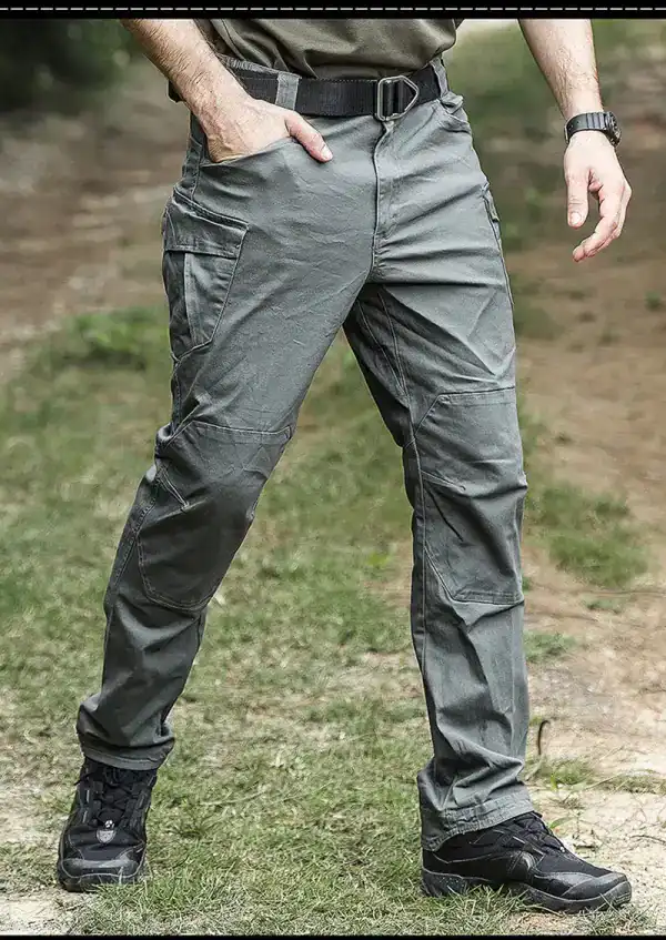 ខោកាហ្គោ Tactical IX04 សម្រាប់បុរស ខោ outdoor slim-fit quick-dry មានចង្កេះយឺត និងហោប៉ៅច្រើន.