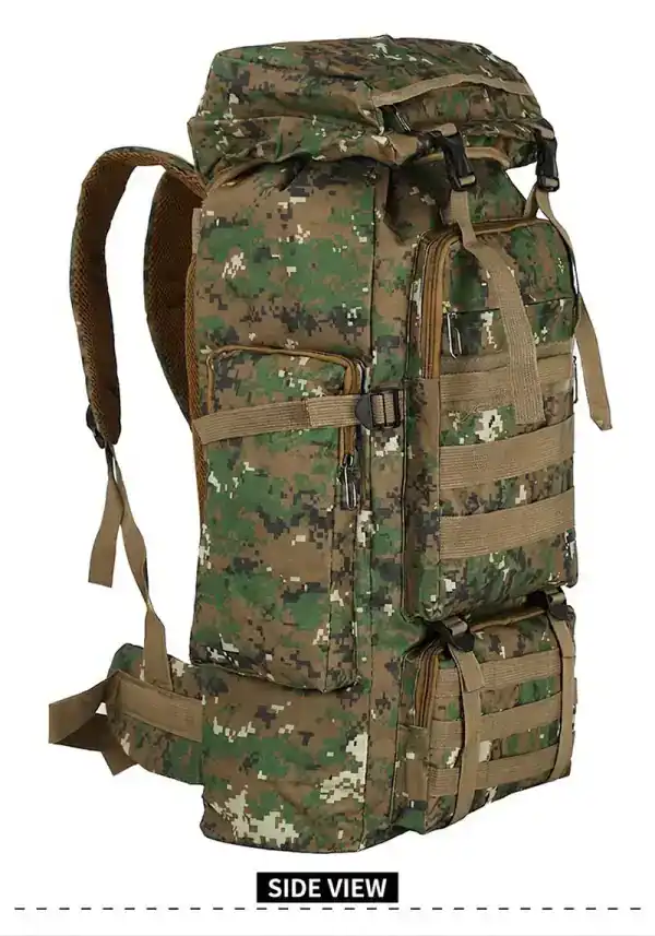 កាបូបស្ពាយភ្នំបែប Tactical មានកន្លែងផ្ទុកច្រើនសម្រាប់ដំណើរកម្សាន្ត.