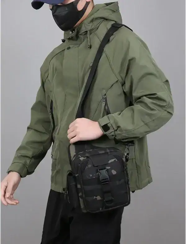 កាបូបស្ពាយ Sling Camouflage សម្រាប់ក្រៅផ្ទះ និងសម្រាកលំហែ.
