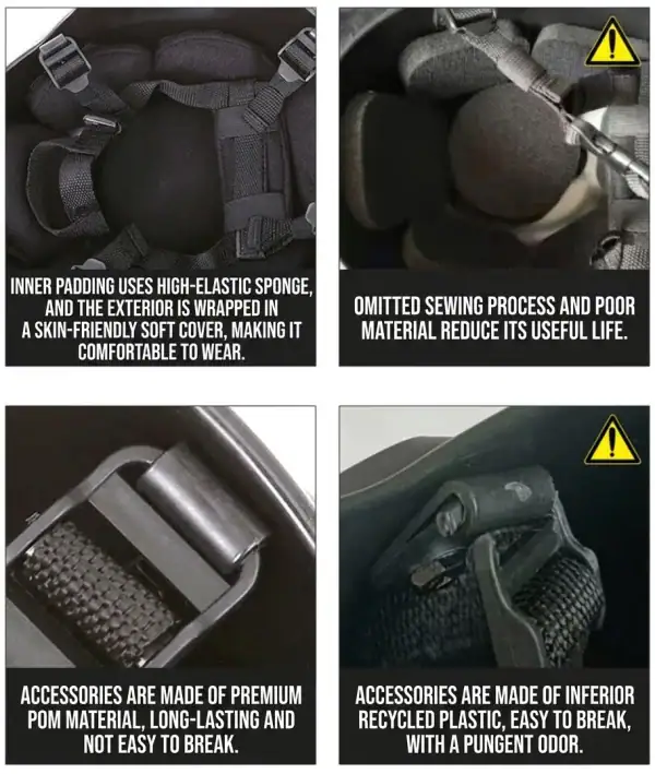 HT01 Tactical Rail Helmet for Outdoor Sports & CS Field Head Protection with black color and tactical design.