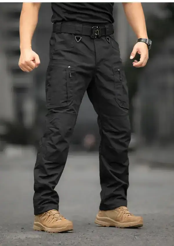 ខោ Tactical IX18 ខោការ្គោ Outdoor ស្លីម ខ្មៅ សម្រាប់សកម្មភាពក្រៅផ្ទះ និងប្រើប្រចាំថ្ងៃ.