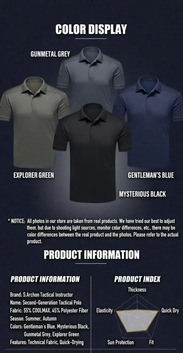 TSS06 Wholesale Instructor Tactical Summer Outdoor T-Shirt in gunmetal grey explore green and blue colors.