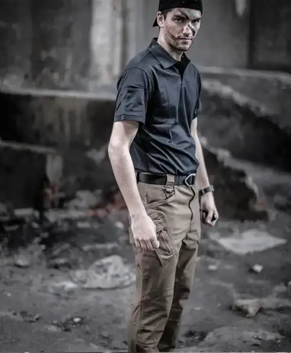 ខោ Tactical សម្រាប់ធ្វើដំណើរ និងប្រើប្រាស់ប្រចាំថ្ងៃ មានហោប៉ៅ Cargo ពណ៌ត្នោត.