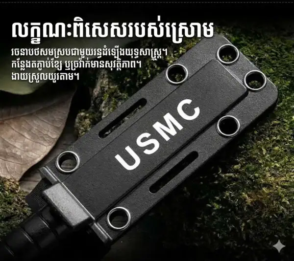 K48 Tactical Mini Neck Knife with stainless steel blade and black handle for outdoor survival.