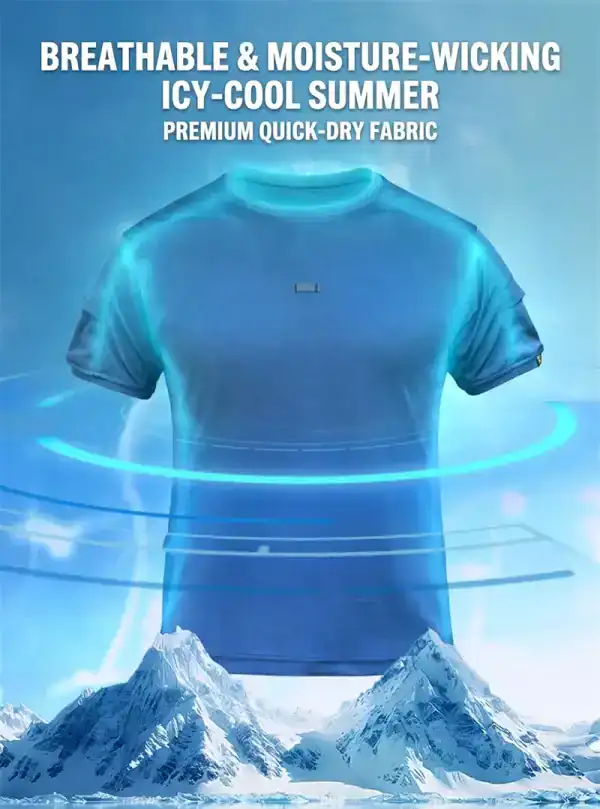 TSS05 Archon Crewneck quick-drying men's short-sleeved tactical summer T-shirt with moisture-wicking fabric.