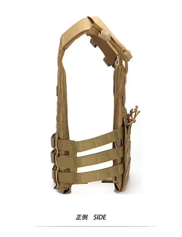 អាវកាក់តាក់ទិច MOLLE ពហុមុខងារ ស្បែកក្រហម សម្រាប់ការរុករក និងប្រើប្រាស់ក្រៅផ្ទះ.