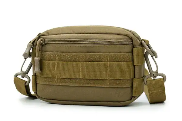 កាបូបស្ពាយចំហៀង MOLLE ខ្នាតតូចសម្រាប់ប្រើប្រចាំថ្ងៃ និងធ្វើដំណើរ មានកន្លែងផ្ទុកច្រើន.