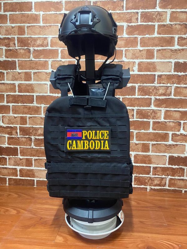 អាវកាក់តាក់ទិច Quick-Release មានខ្សែ MOLLE និងផ្នែកចំហៀងអាចកែតម្រូវបាន។.