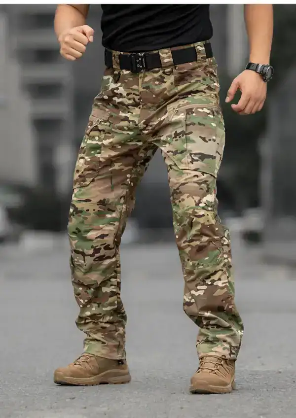 ខោ Tactical IX18 ខោការ្គោ Outdoor រាងស្លីម មានហោប៉ៅច្រើន សម្រាប់សកម្មភាពក្រៅផ្ទះ និងប្រើប្រចាំថ្ងៃ.