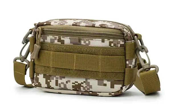 កាបូបស្ពាយ MOLLE ខ្នាតតូចសម្រាប់ប្រើប្រចាំថ្ងៃ និងធ្វើដំណើរ មានកន្លែងផ្ទុកច្រើន.
