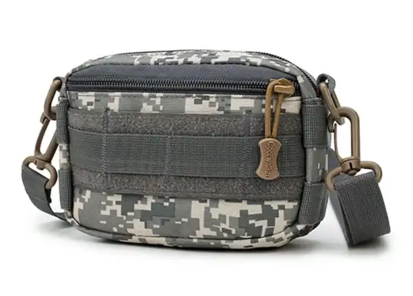 កាបូបស្ពាយចំហៀង MOLLE ខ្នាតតូចសម្រាប់ប្រើប្រចាំថ្ងៃ និងធ្វើដំណើរ មានកន្លែងផ្ទុកច្រើន.