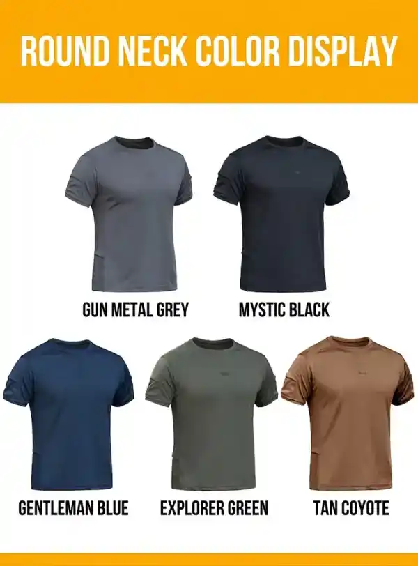 TSS05 Archon Crewneck Quick-Drying T-Shirt in Explorer Green, men's short-sleeved tactical summer top.