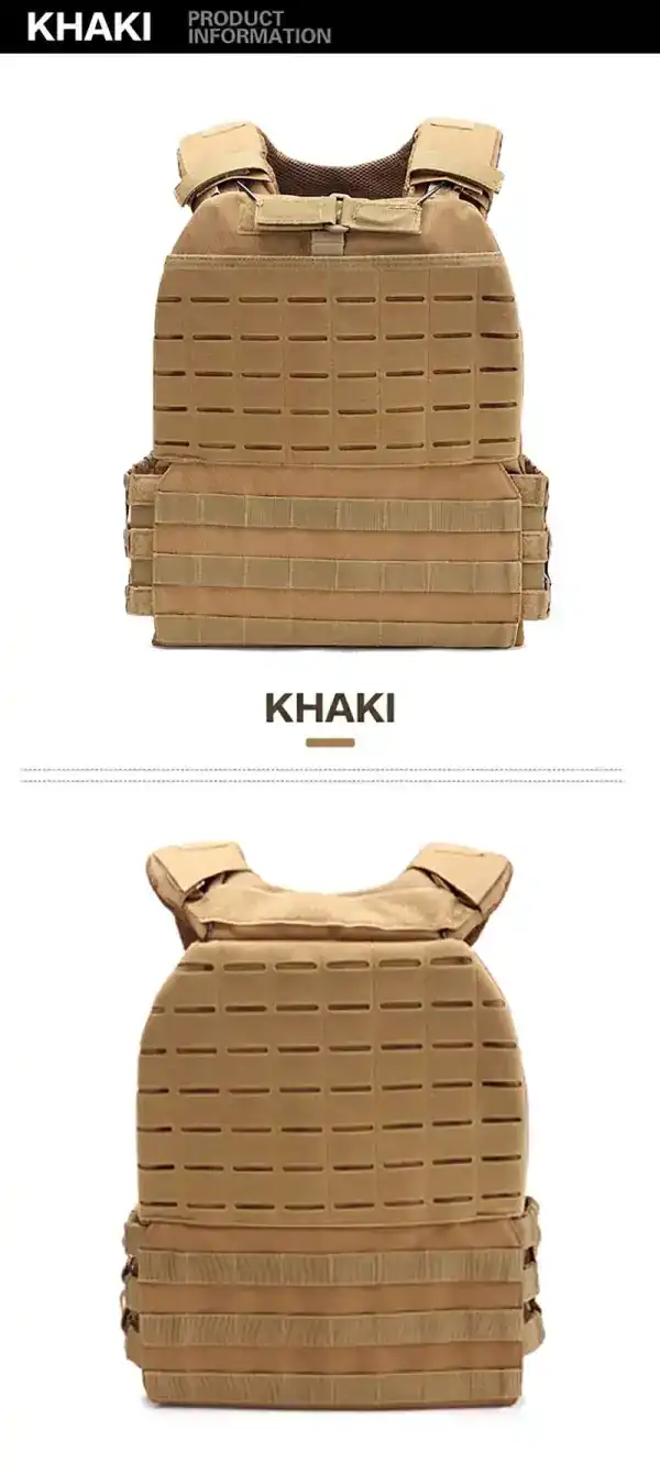 អាវកាក់តាក់ទិច Quick-Release មានខ្សែ MOLLE និងផ្នែកចំហៀងអាចកែតម្រូវបាន។.