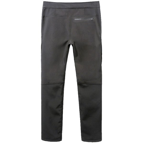 Unisex fleece-lined softshell tactical pants with built-in belt for outdoor and daily wear.