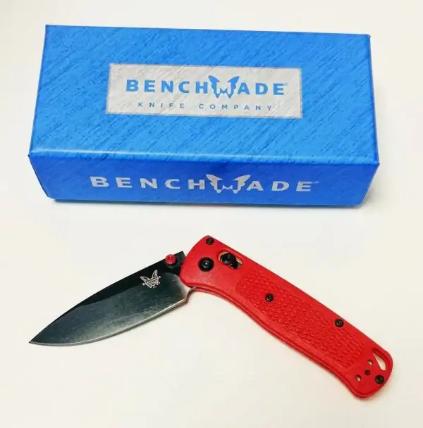 កាំបិតបត់ Portable Pocket Knife ក្រហម មានច្រើនពណ៌, ដៃ Nylon Fiber ស្រាល រឹងមាំ.