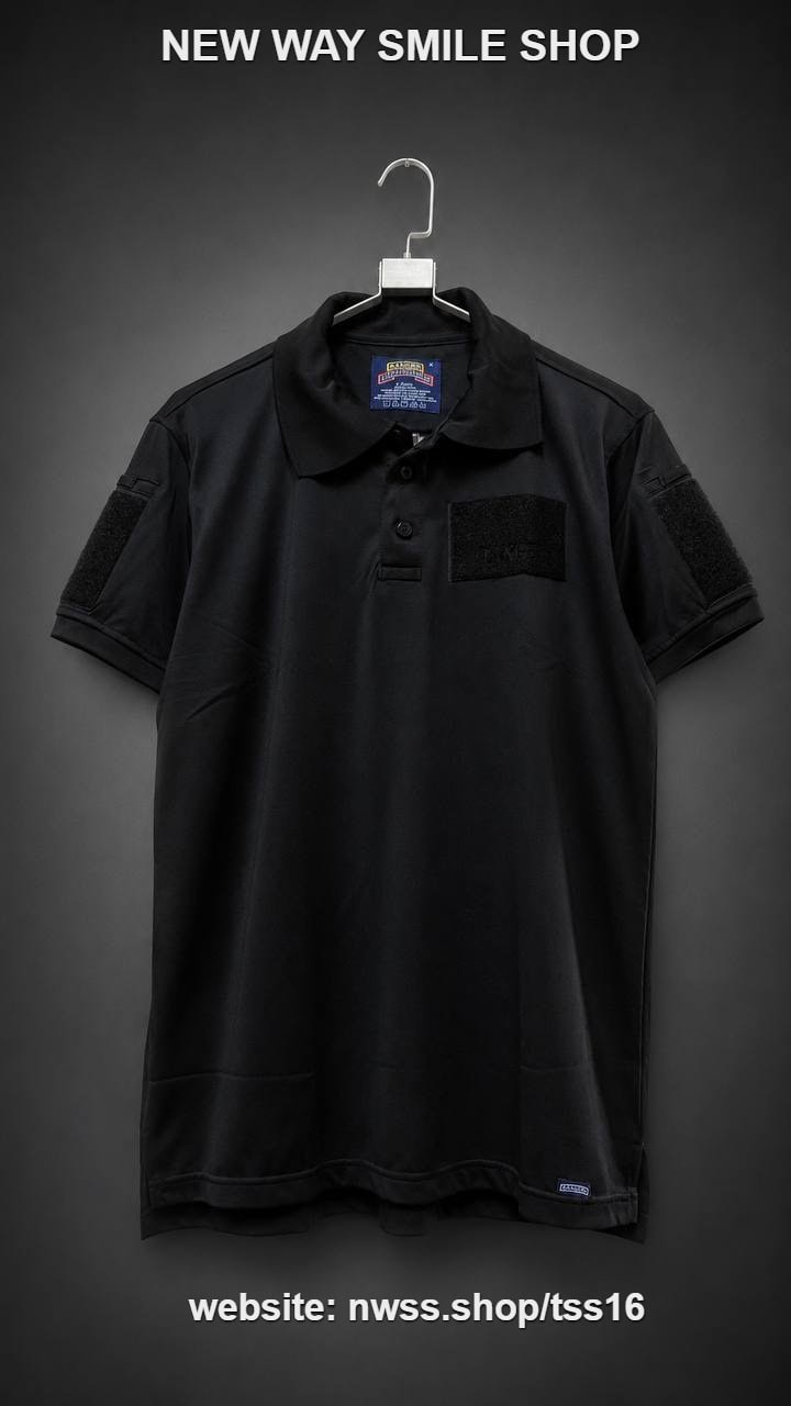 TSS16 Tactical Polo Shirt - Short-Sleeve Collared Top with Chest and Dual-Sleeve Loop Panels - Image 4