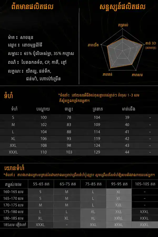 ខោ Tactical Cargo Outdoor IX15 ក្រណាត់ Grid ជ្រាបទឹកលំបាក សម្រាប់ប្រើប្រាស់ប្រចាំថ្ងៃ និងក្រៅផ្ទះ.