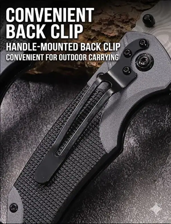 កាំបិតបត់ Tactical មានលំនាំពិសេស សម្រាប់ការរក្សាទុក និងប្រើប្រាស់ក្រៅផ្ទះ។.