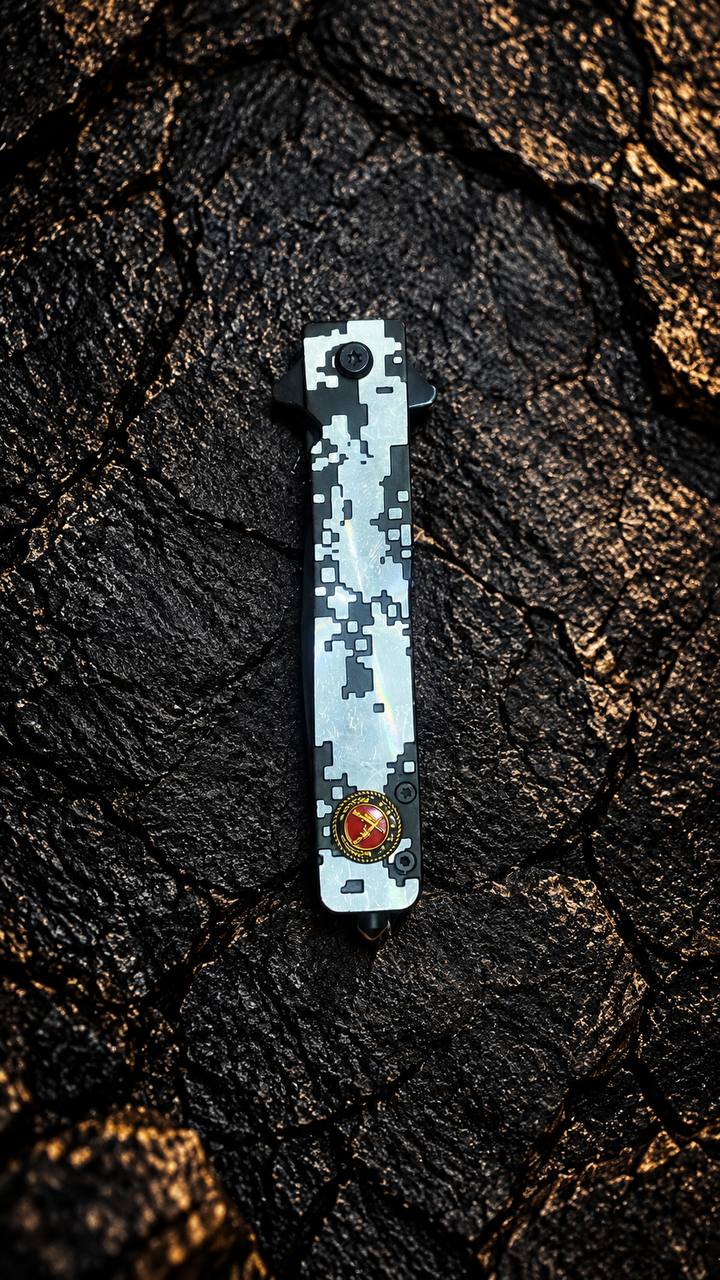 K59 កាំបិតបត់ដាក់ហោប៉ៅ ដង Digital Camo - Image 6