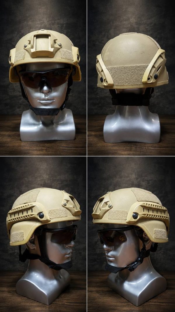 HT01 Tactical Rail Helmet for outdoor sports and head protection in tactical and field activities.