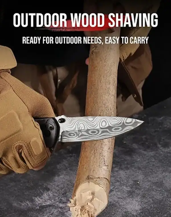 កាំបិតបត់ Tactical មានលំនាំពិសេស សម្រាប់ការប្រើប្រាស់ក្រៅផ្ទះ និងសមស្របសម្រាប់ការរុករកក្នុងព្រៃឈើ.