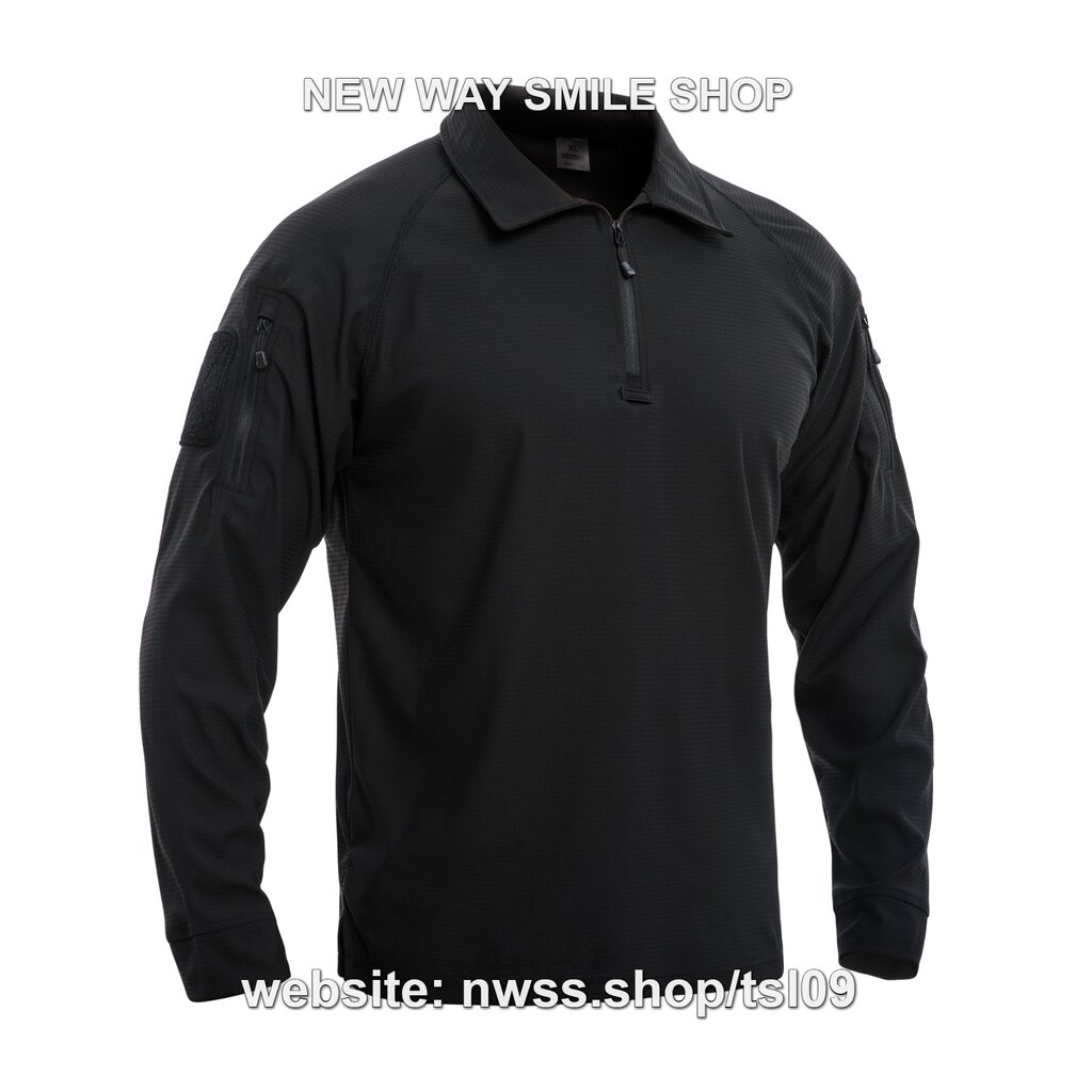 TSL09 Tactical Long-Sleeve Polo Shirt – Quick-Dry Outdoor Performance Top with Sleeve Utility Pocket - Image 6