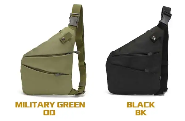កាបូបស្ពាយស្មាបែប Tactical ពណ៌ Military Green និង Black សម្រាប់ផ្ទុករបស់ខ្នាតតូច.