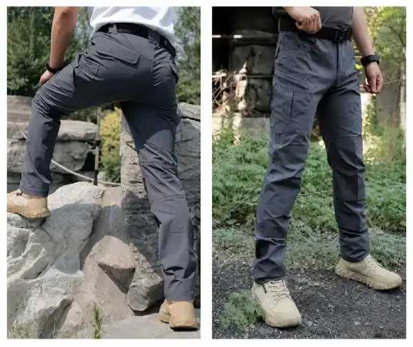 ខោ Hiking ស្ងួតលឿន ពណ៌ខ្មៅ សម្រាប់ធ្វើដំណើរ និង outdoor.