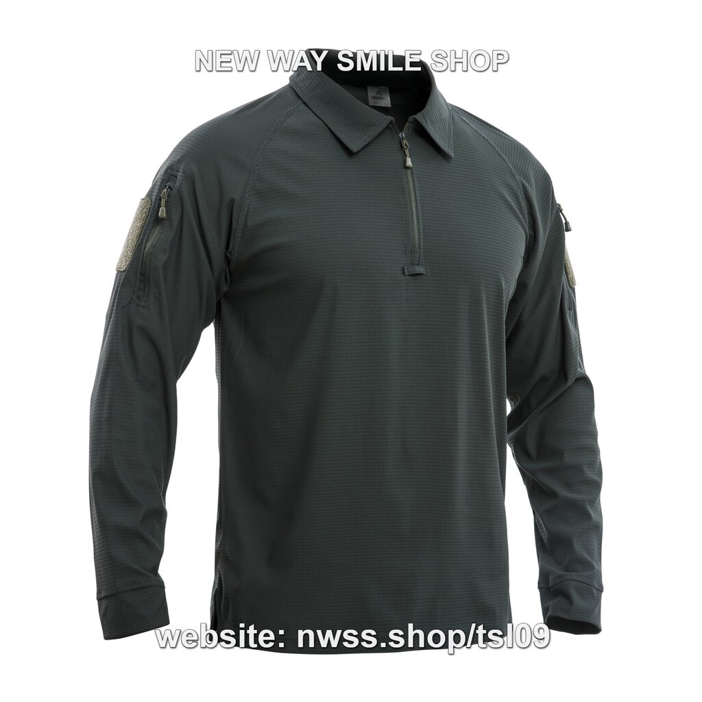 TSL09 Tactical Long-Sleeve Polo Shirt – Quick-Dry Outdoor Performance Top with Sleeve Utility Pocket - Image 7