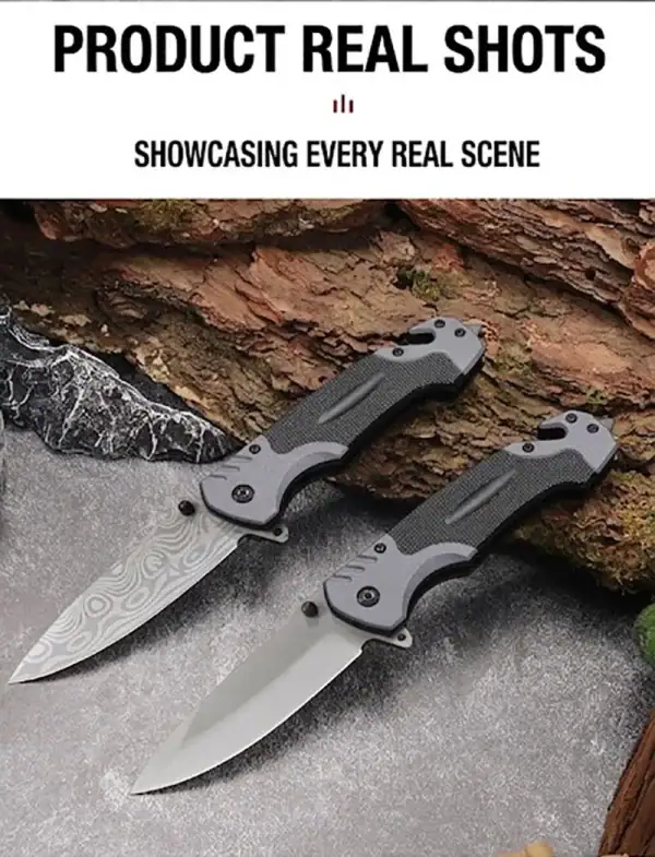 កាំបិតបត់ Tactical មានលំនាំពិសេស, ឧបករណ៍ EDC Survival, កាំបិតបត់ស្អាតសម្រាប់ការរស់នៅក្រៅផ្ទះ.