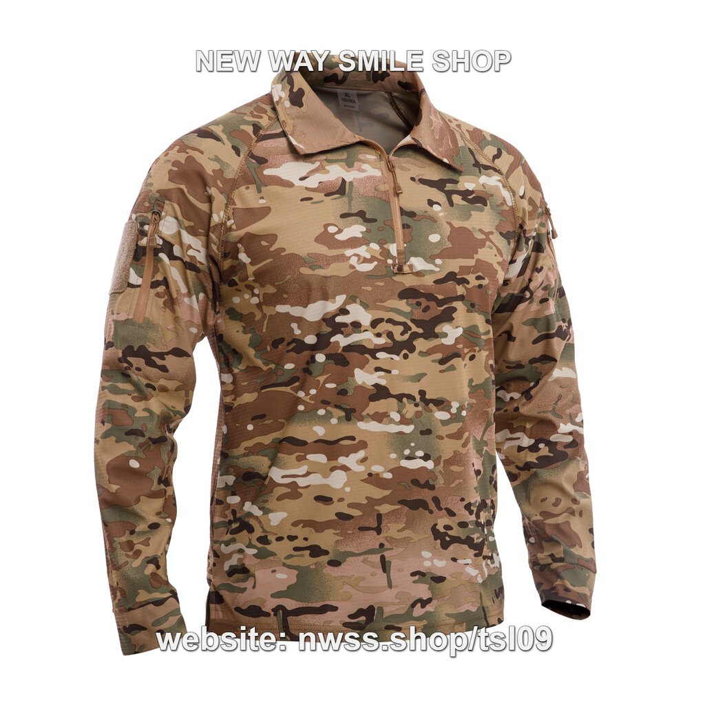 TSL09 Tactical Long-Sleeve Polo Shirt – Quick-Dry Outdoor Performance Top with Sleeve Utility Pocket - Image 9