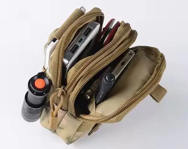 កាបូប MOLLE តូចសម្រាប់សកម្មភាពក្រៅផ្ទះ និងប្រើប្រាស់ប្រចាំថ្ងៃ។.