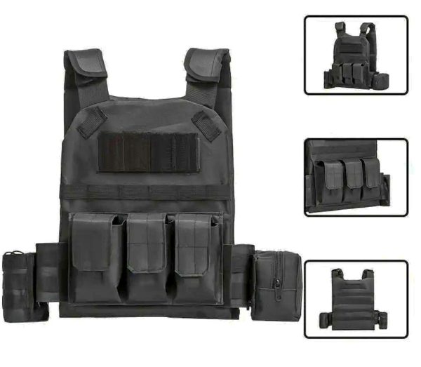 Tactical outdoor bag in camouflage style with multiple compartments and adjustable strap for outdoor activities.