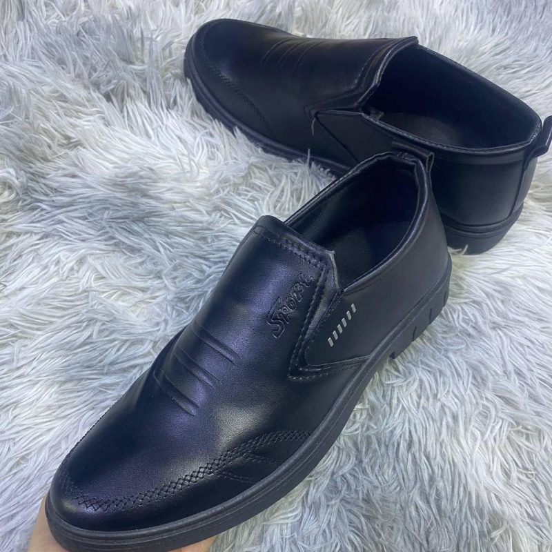 SH20 Men's Breathable Casual Leather Shoes with Soft Non-Slip Sole