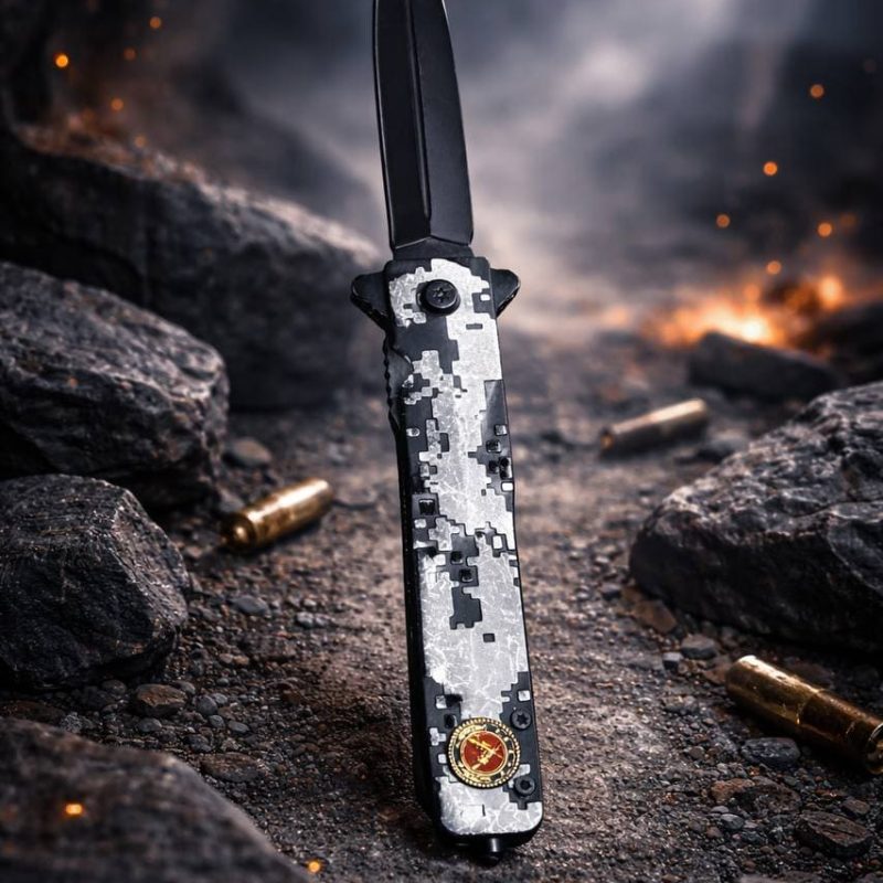 K59 កាំបិតបត់ដាក់ហោប៉ៅ ដង Digital Camo