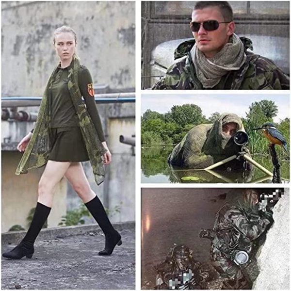 SH25 Men's camouflage canvas training shoes with wear-resistant sole for tactical outdoor use.