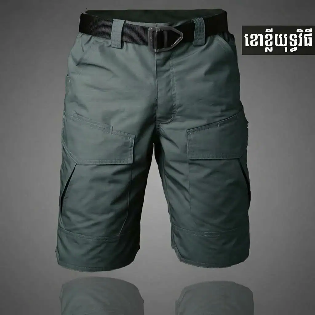 SR02 ខោខ្លី Tactical Cargo ស្រាល សម្រាប់ Outdoor និងពាក់ប្រចាំថ្ងៃ