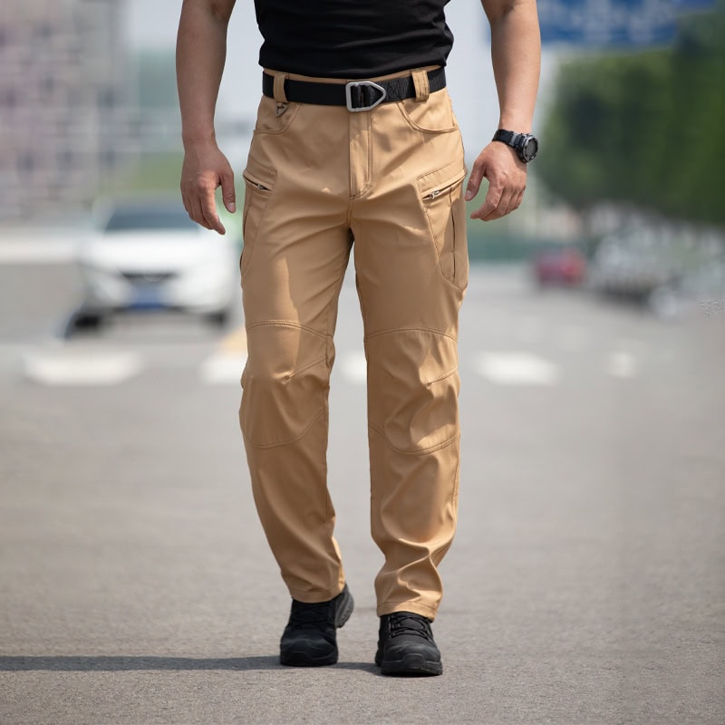 ខោ Tactical បុរសស្រាល Multi-Pocket សម្រាប់ការបណ្តុះបណ្តាល និងក្រៅផ្លូវ.