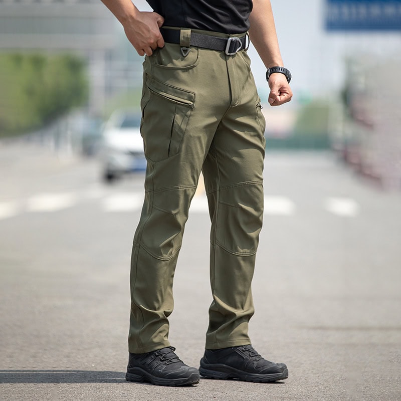 ខោ Tactical បុរសស្រាល មានច្រកច្រើនសម្រាប់ការហាត់ប្រាណ និងក្រៅផ្លូវ.