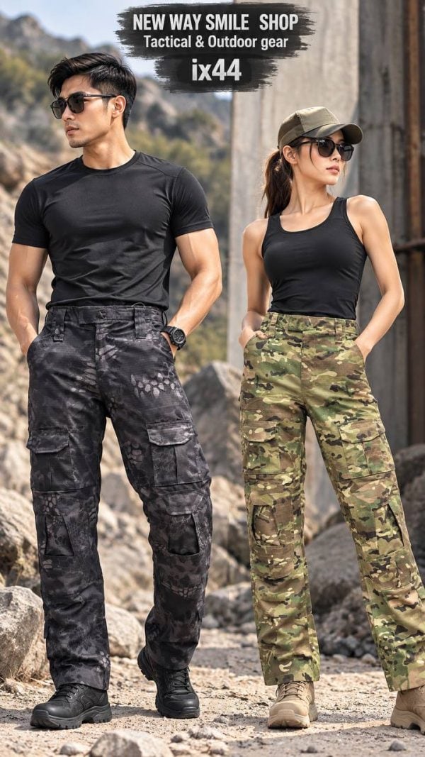 SHL05 Long Sleeve Quick-Drying Tactical Outdoor Shirt in black for outdoor activities.