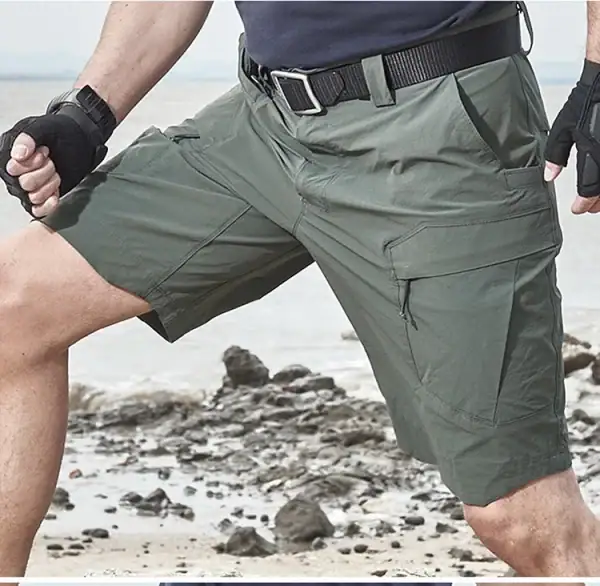 TSS42 Tactical Compression Holster Short Sleeve Shirt in black and white for outdoor tactical use.