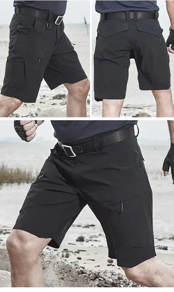 TSS42 Tactical Compression Holster Short Sleeve Shirt in black and white for outdoor tactical use.